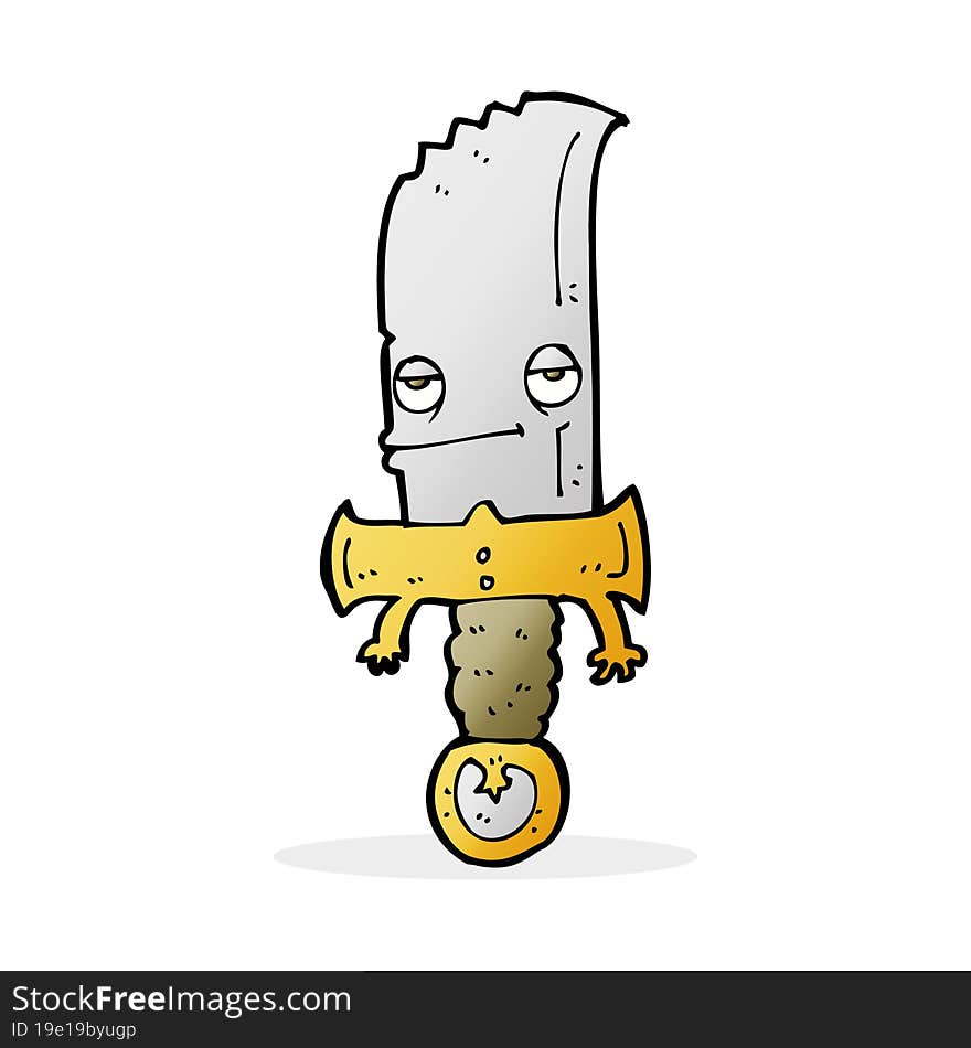 Knife Cartoon Character