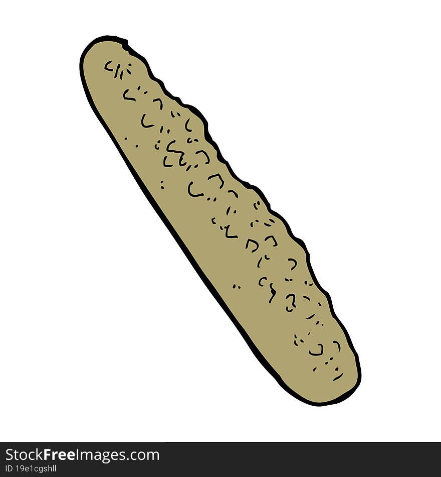 cartoon baguette