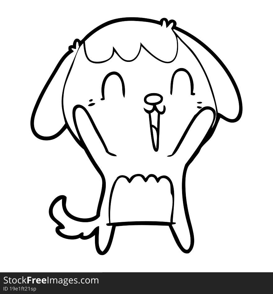 cute cartoon dog crying. cute cartoon dog crying