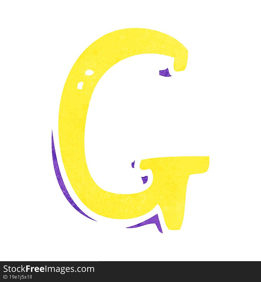 Cartoon Letter G