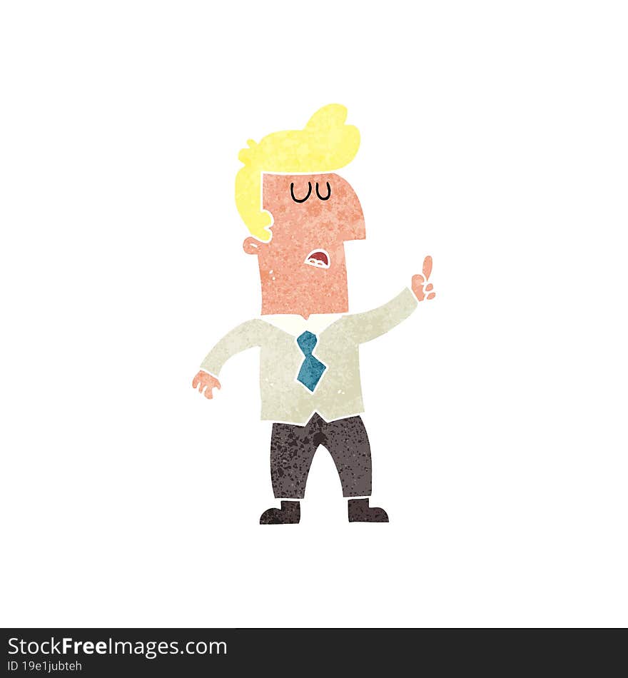 Retro Cartoon Businessman