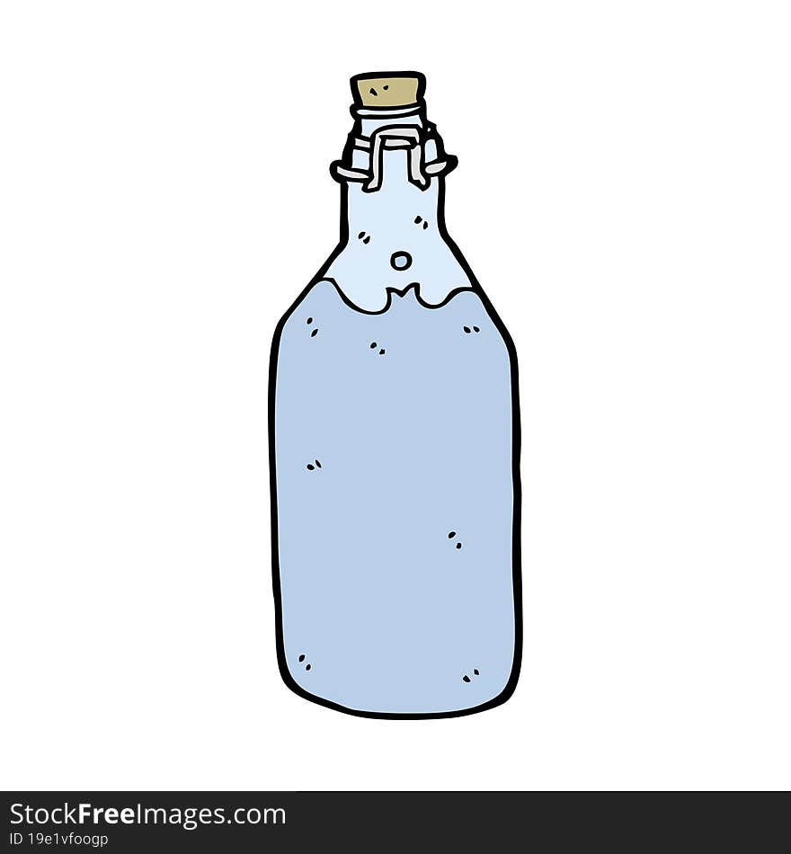 Cartoon Old Style Water Bottle