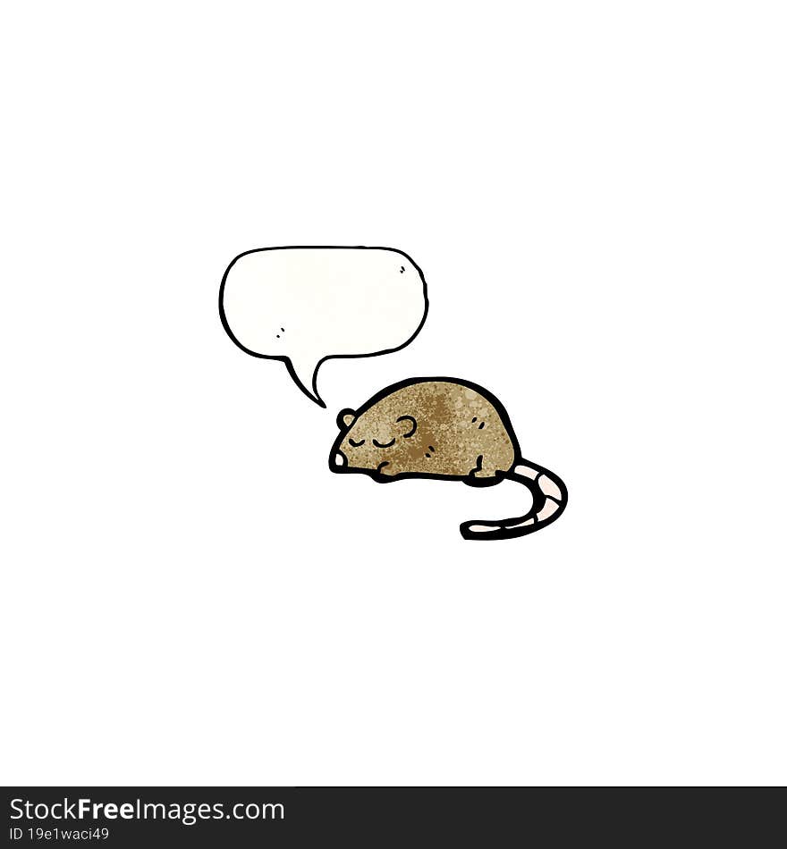 cartoon squeaking mouse