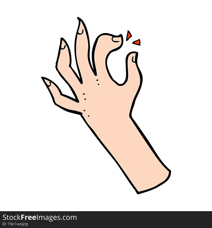 Cartoon Hand Symbol