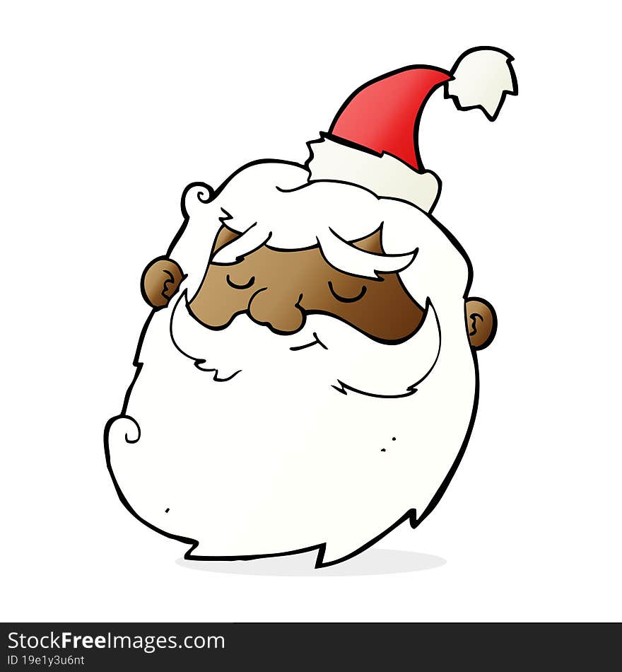 cartoon santa claus face