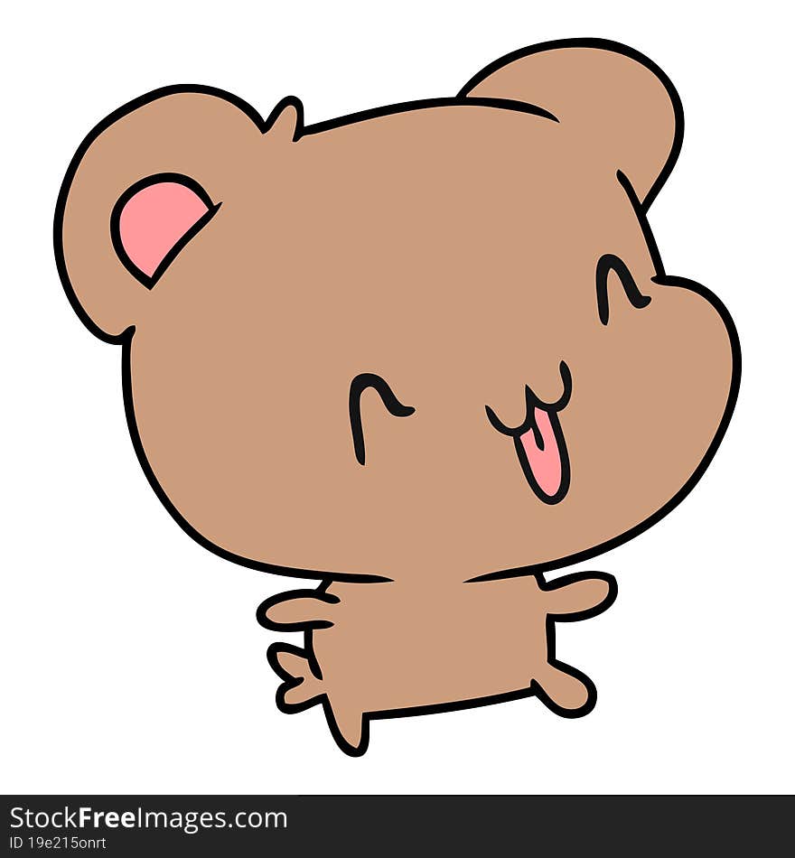 cartoon kawaii cute happy hamster