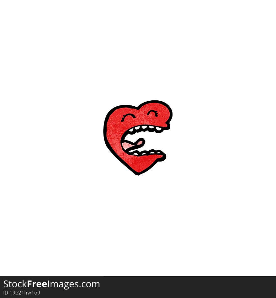 Love Heart Cartoon Character