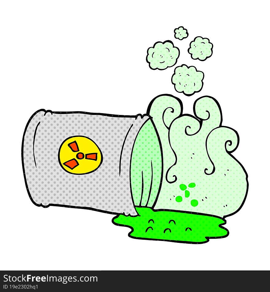 cartoon nuclear waste