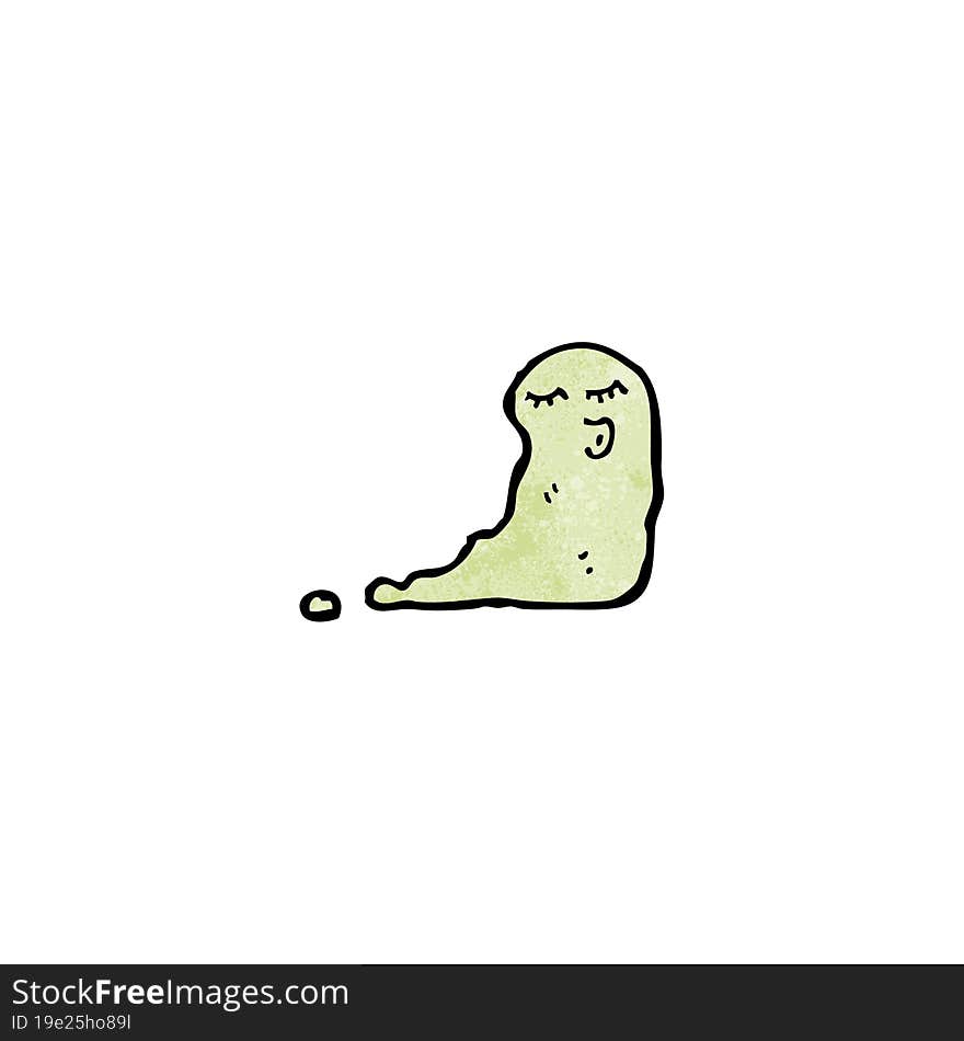 Slimy Cartoon Ghost