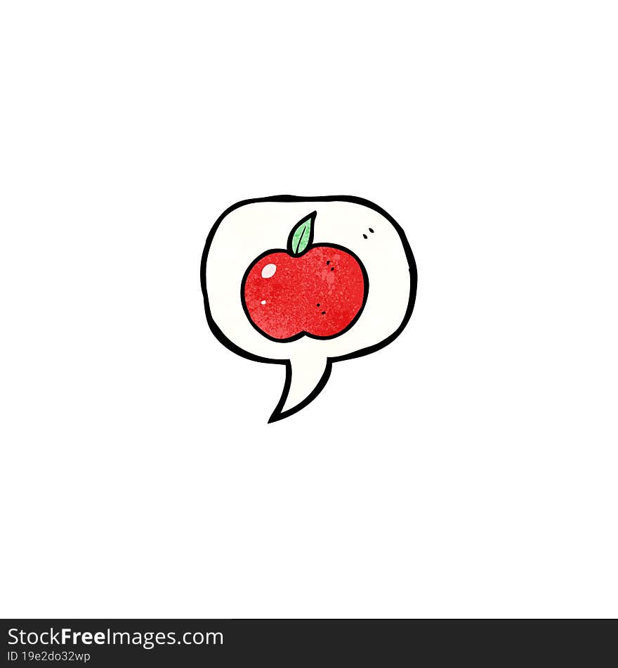 cartoon apple symbol