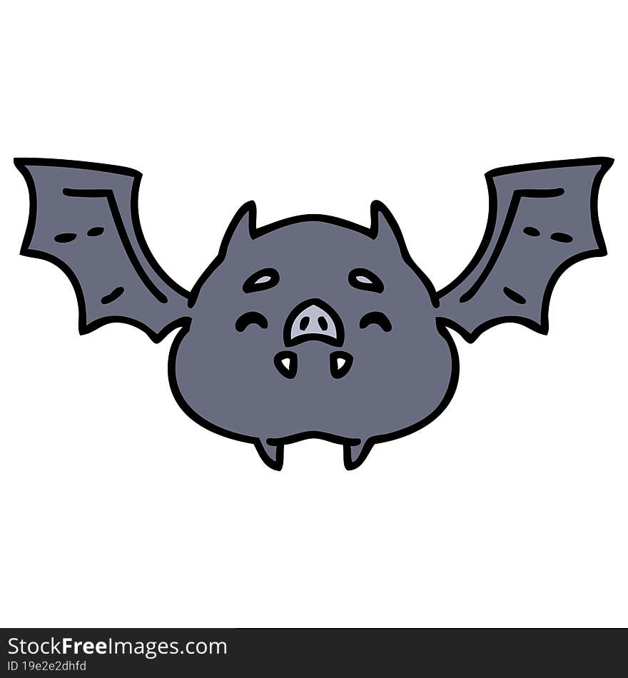 cartoon of a super cute halloween bat