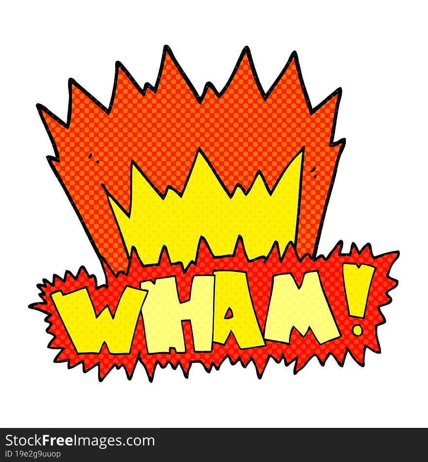 Cartoon Wham! Symbol