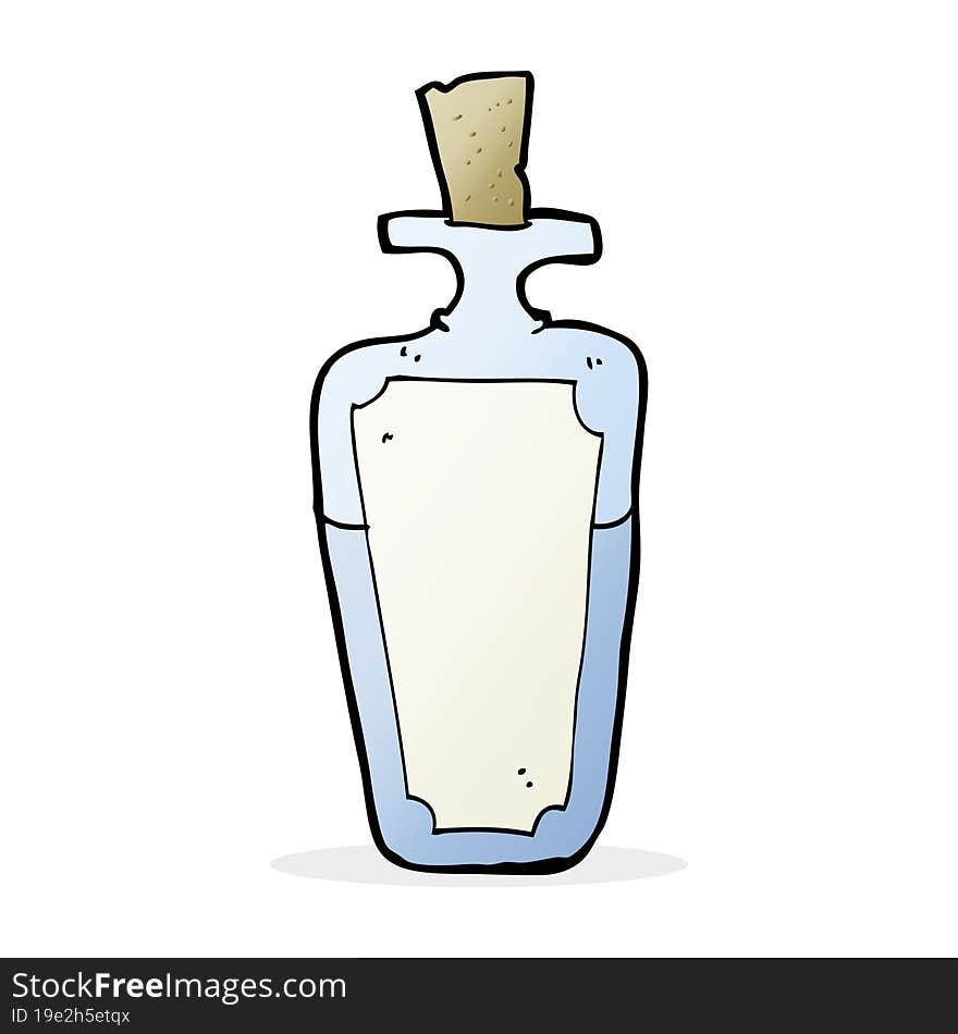 cartoon potion bottle