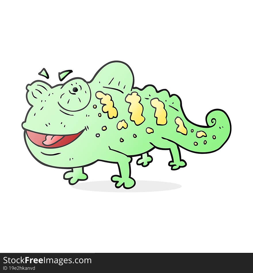 cartoon chameleon