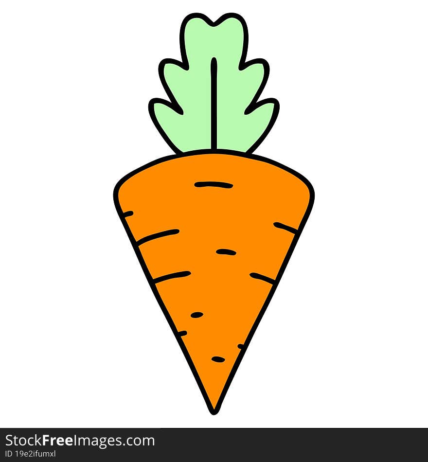 cartoon of a tasty looking carrot