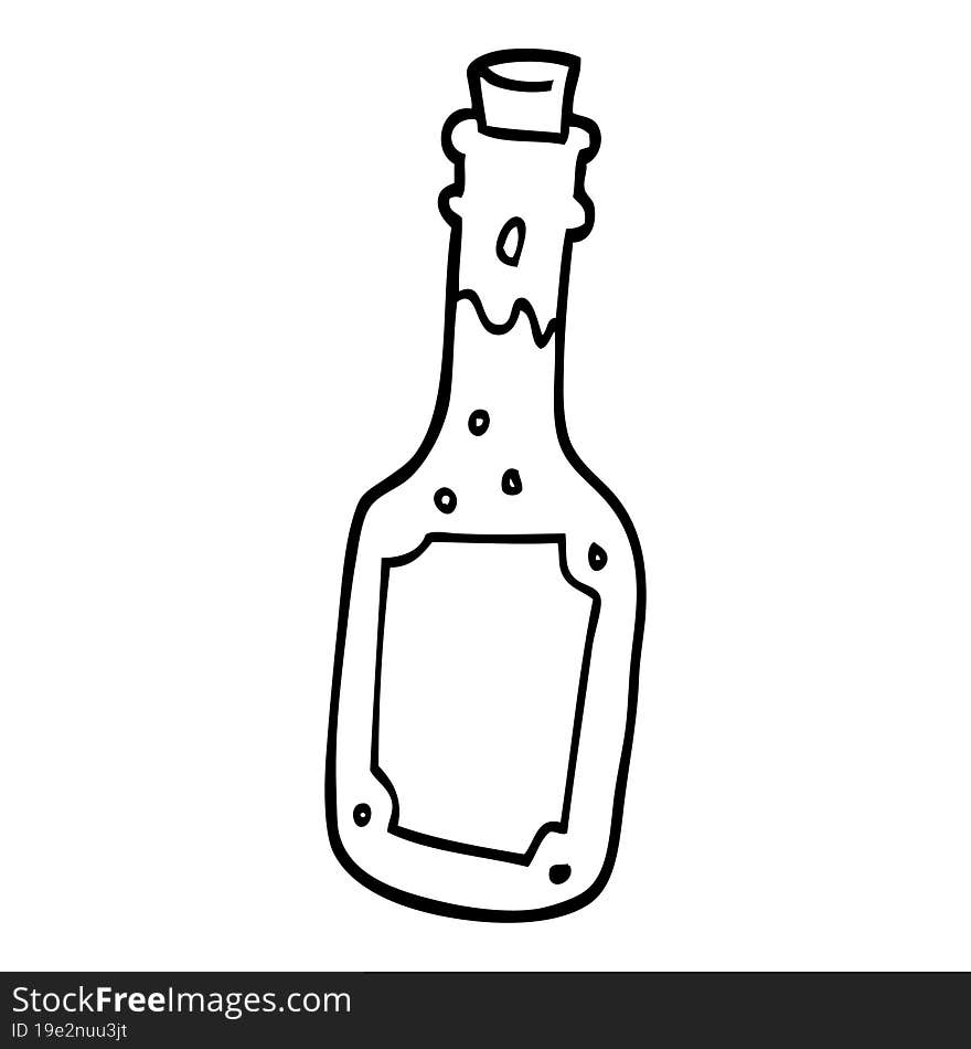 cartoon beer bottle