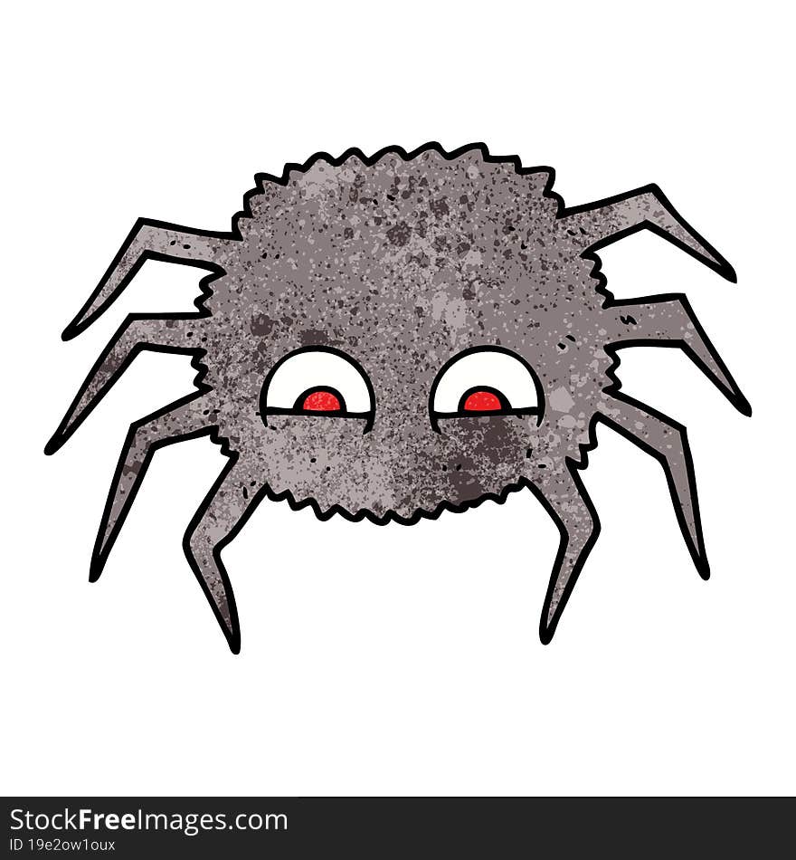 Textured Cartoon Spider