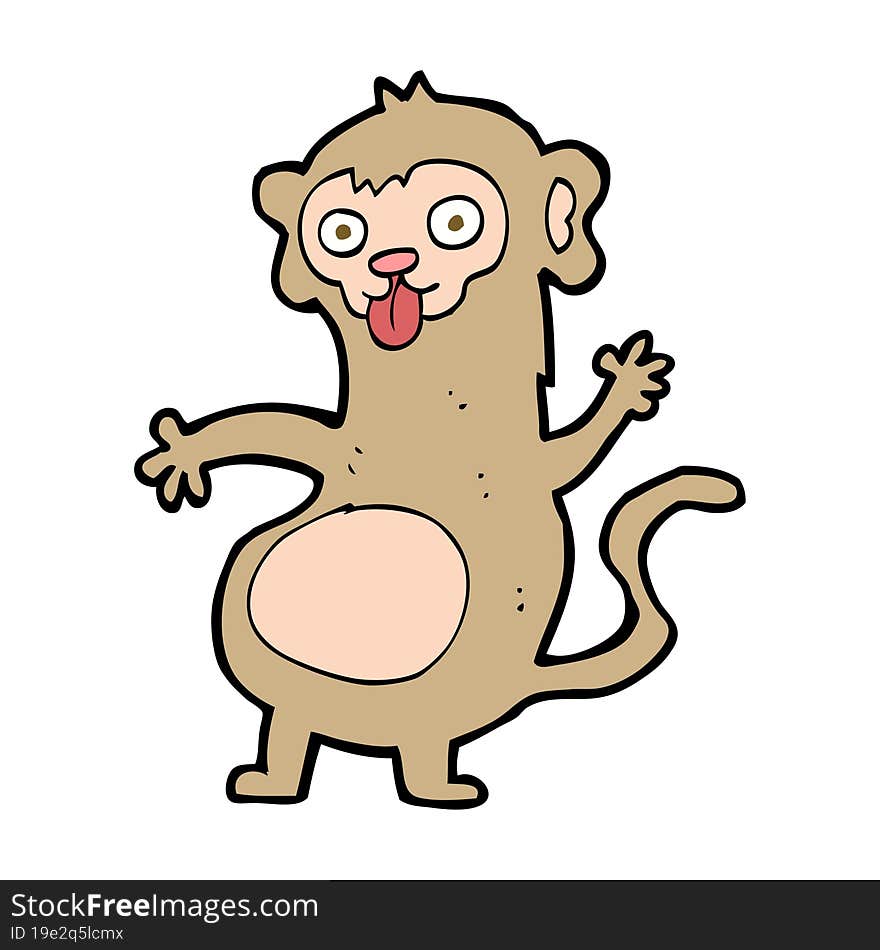 funny cartoon monkey