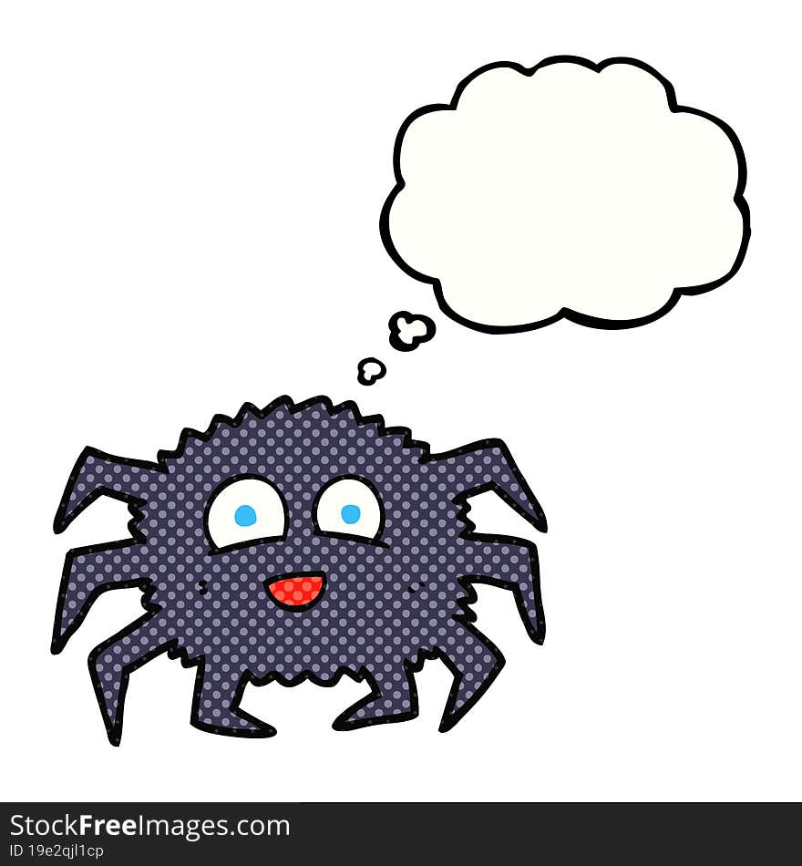 thought bubble cartoon spider