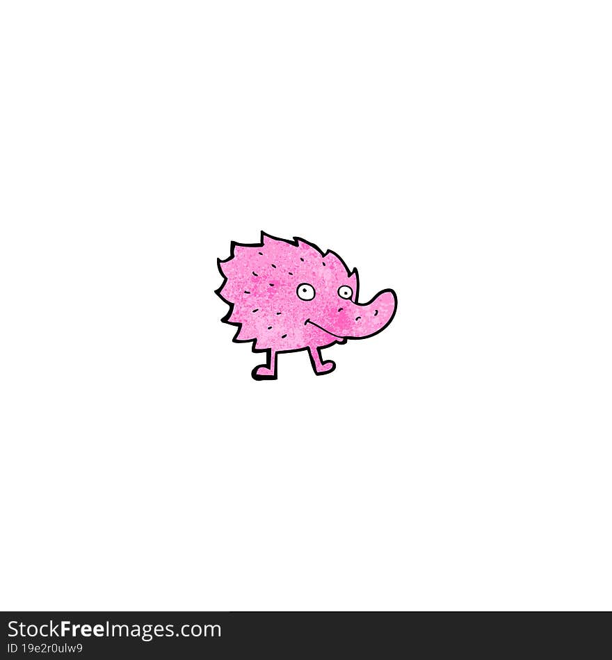 cartoon funny little monster