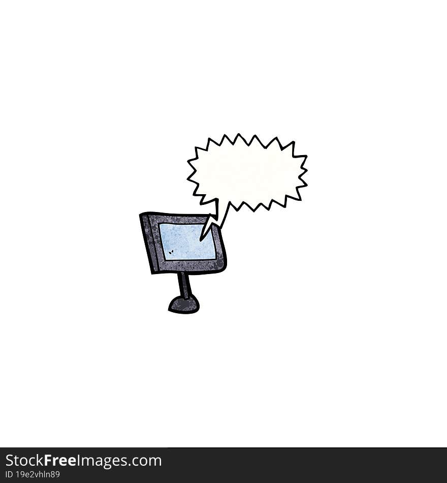 cartoon computer screen