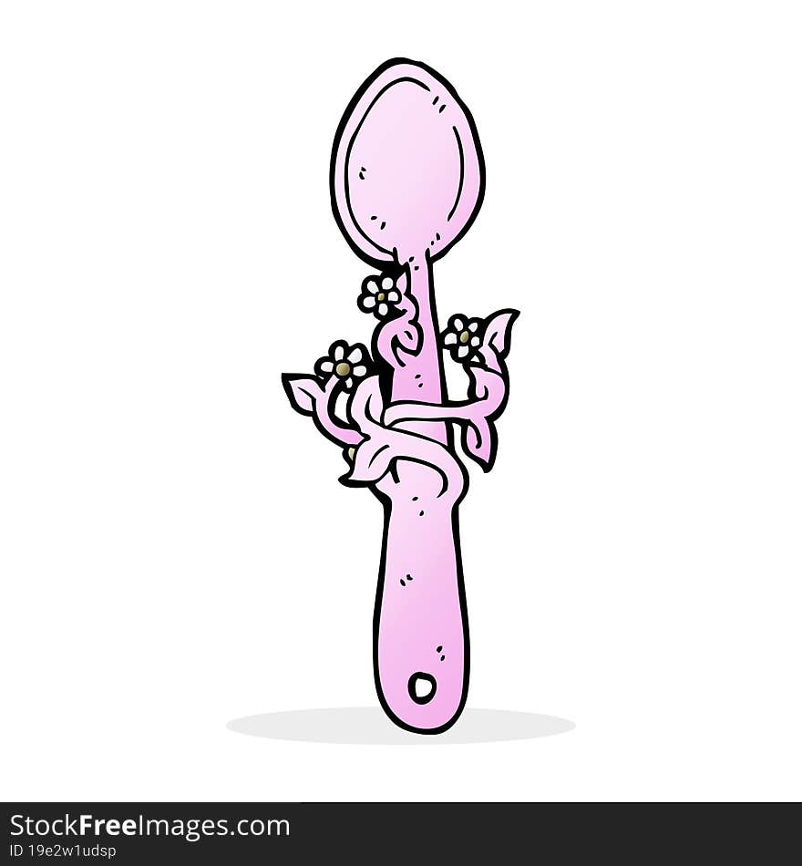 cartoon wooden spoon