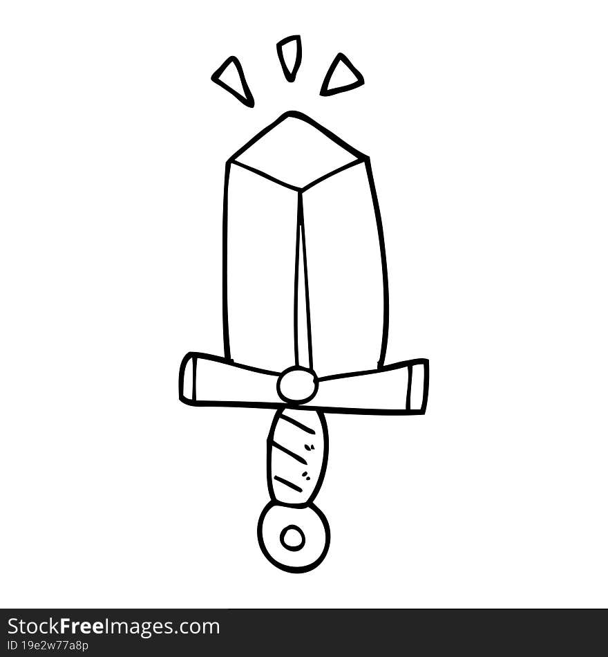 cartoon sword