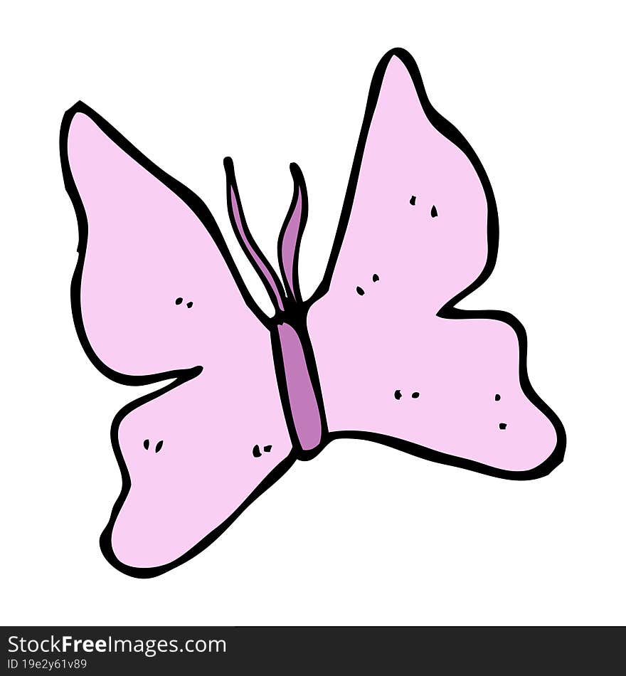 cartoon butterfly symbol