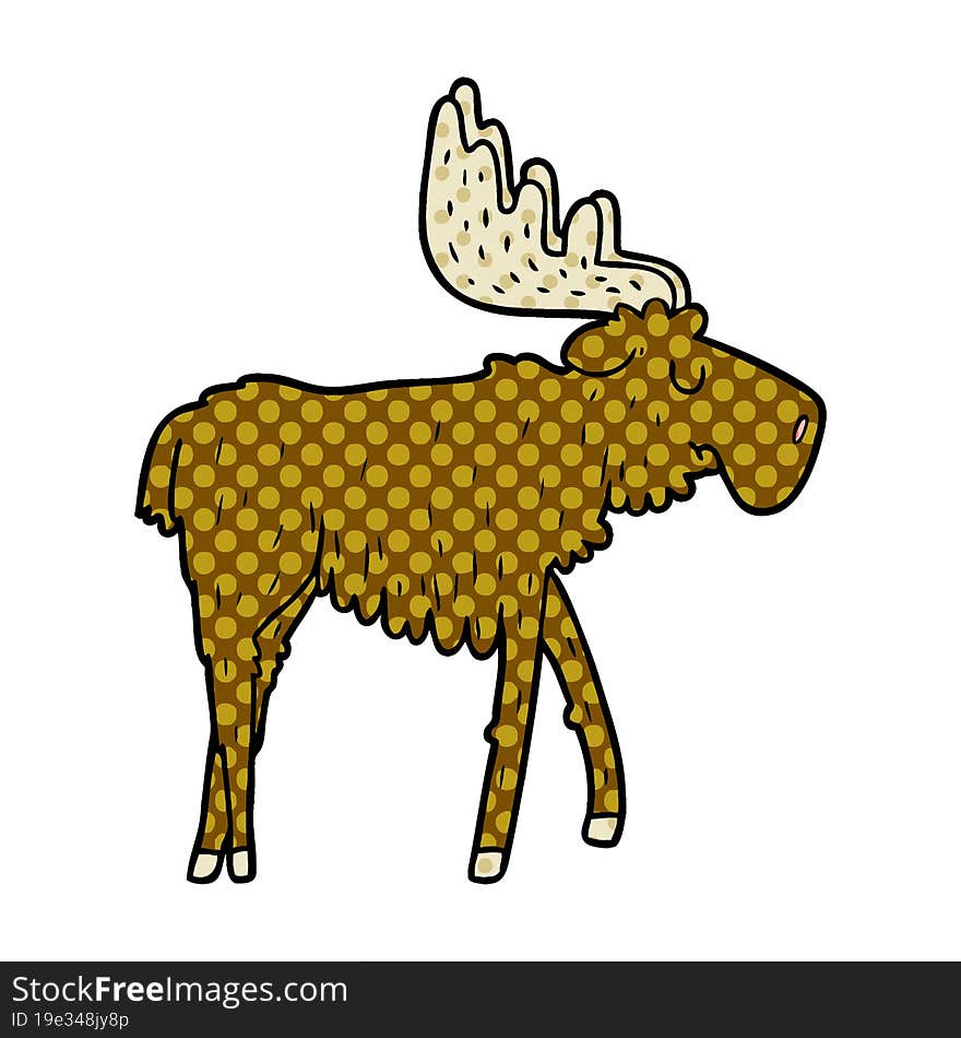 cartoon moose. cartoon moose