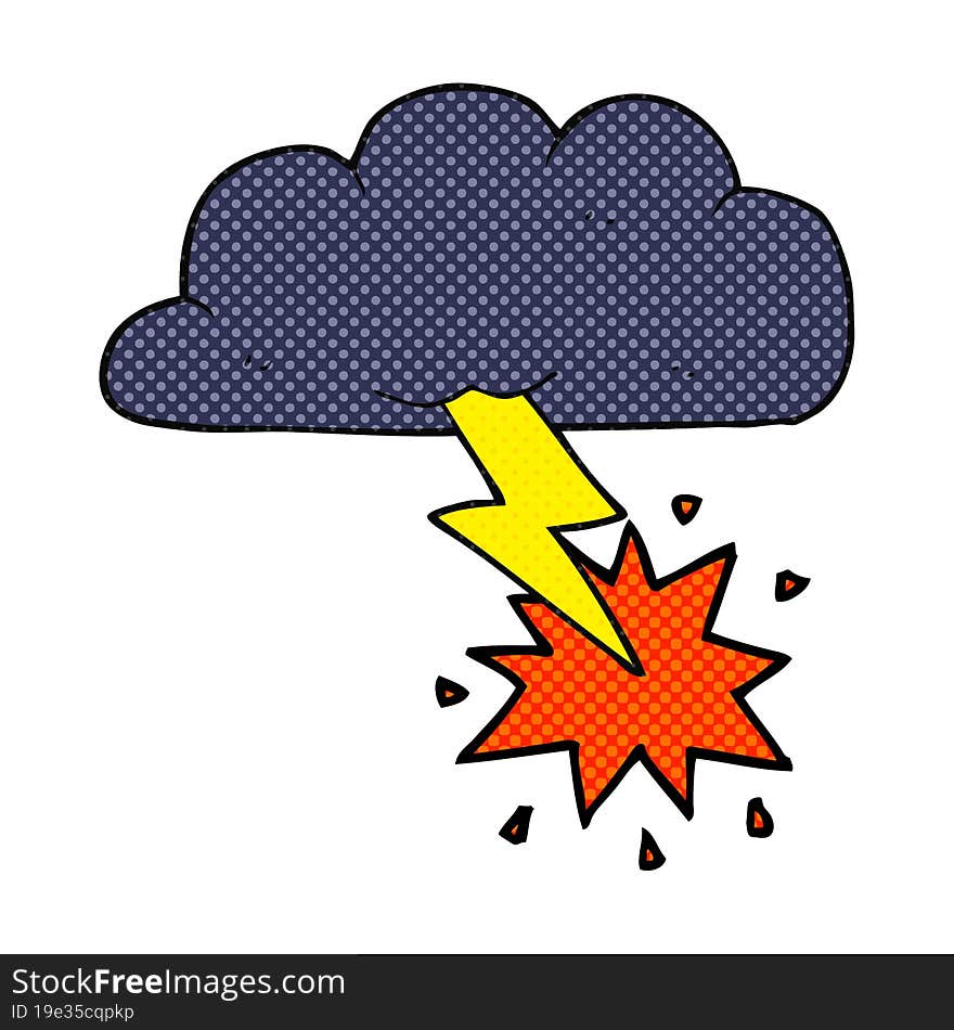 cartoon thundercloud