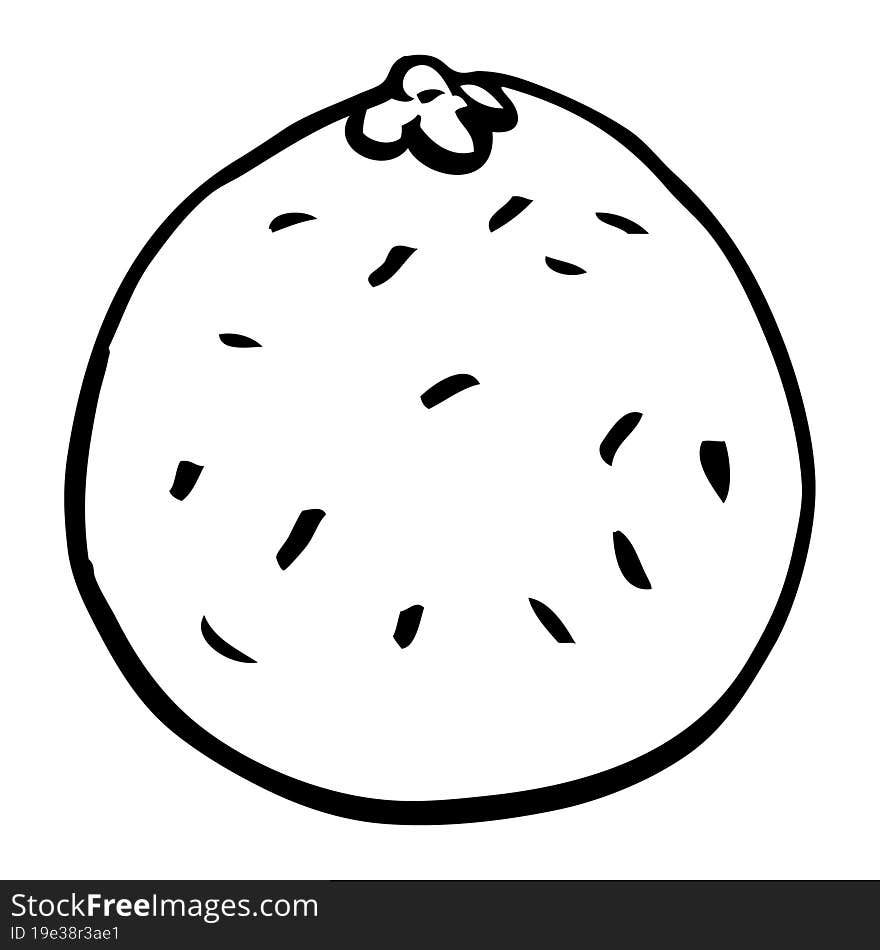 line drawing cartoon tomato