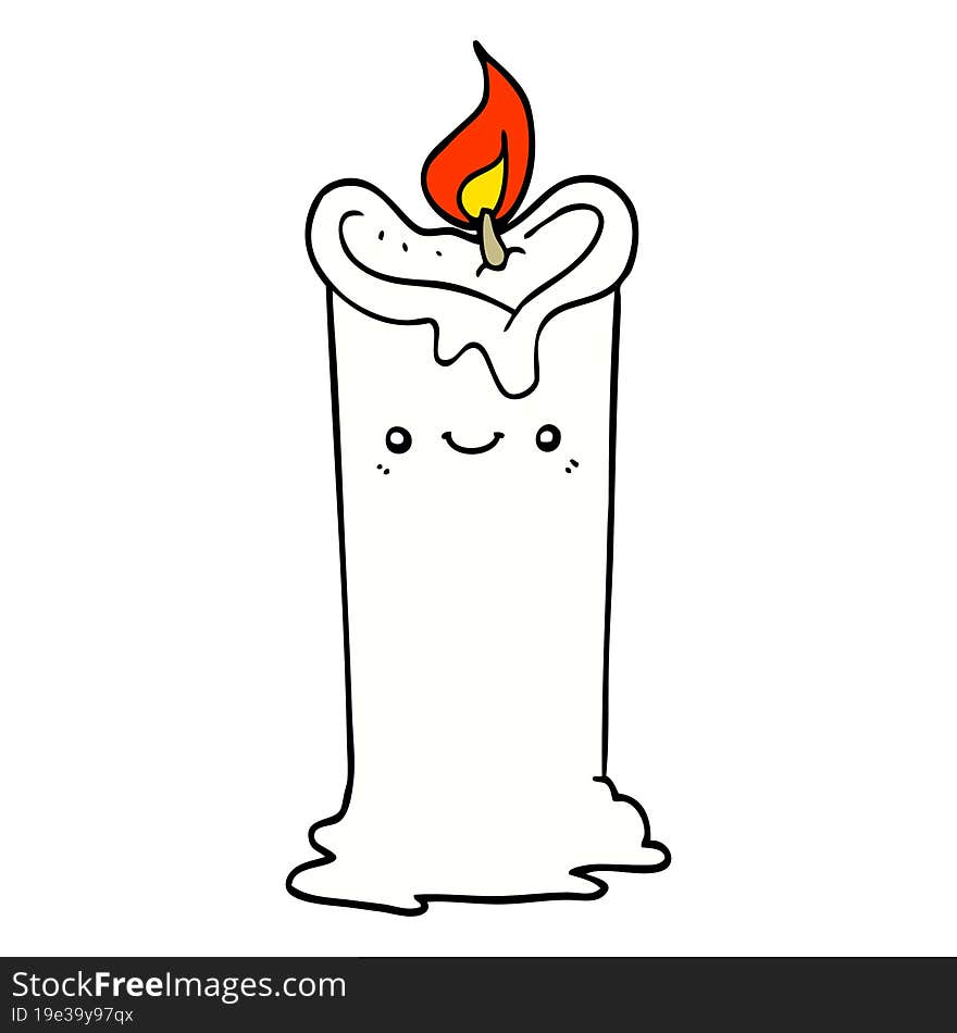 cartoon candle