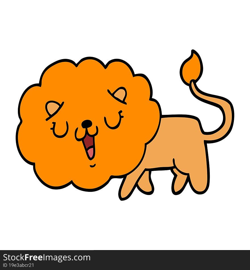 cute cartoon lion