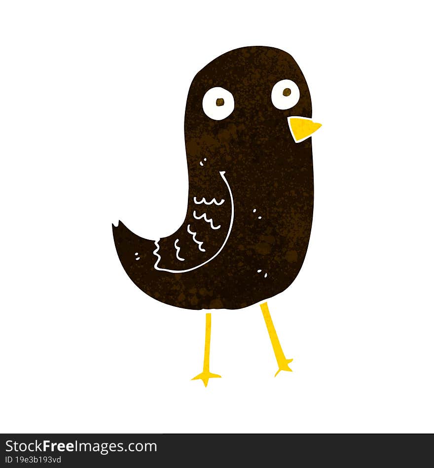 funny cartoon bird