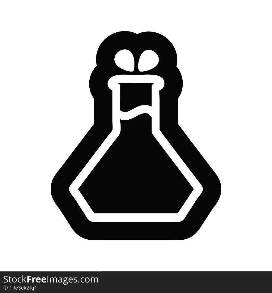 science experiment icon symbol