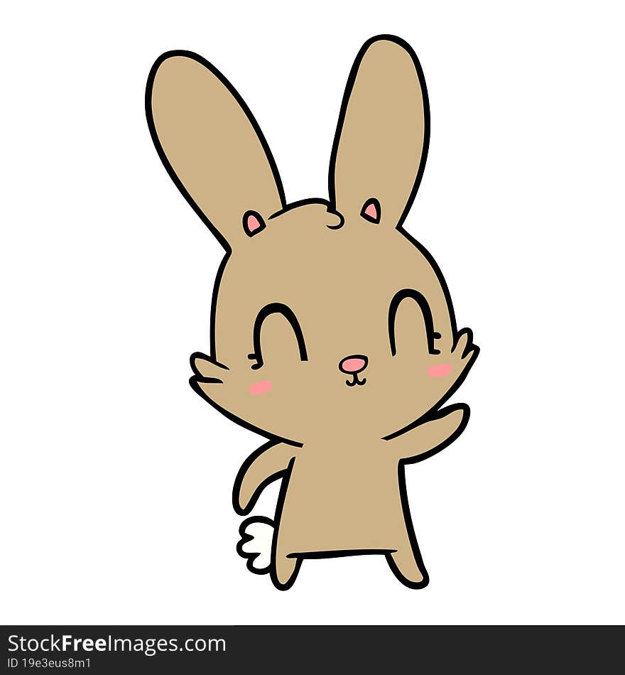 cute cartoon rabbit. cute cartoon rabbit