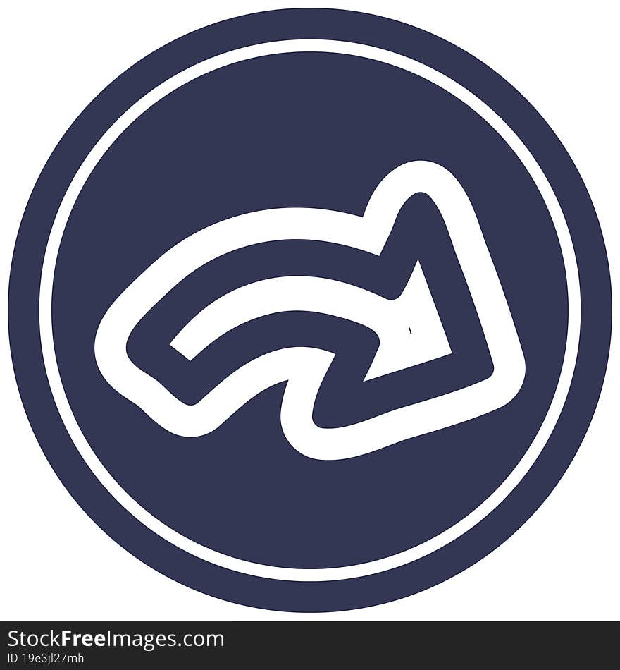 direction arrow circular icon symbol