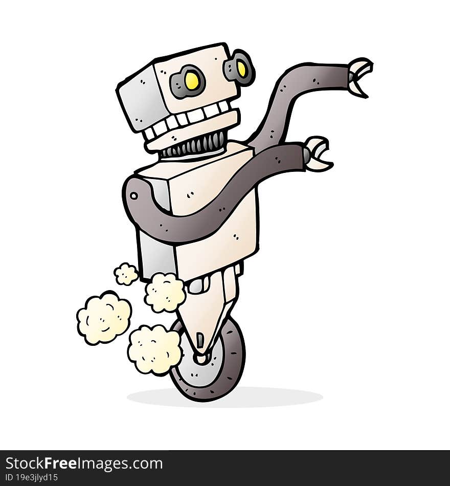 cartoon funny robot