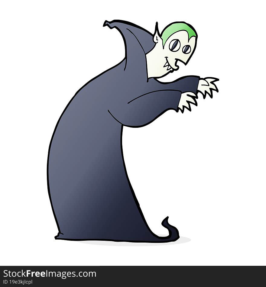 Cartoon Spooky Vampire