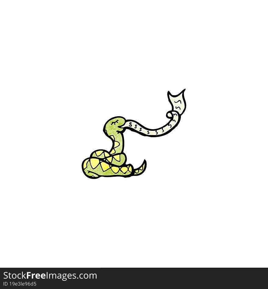 cartoon hissing snake