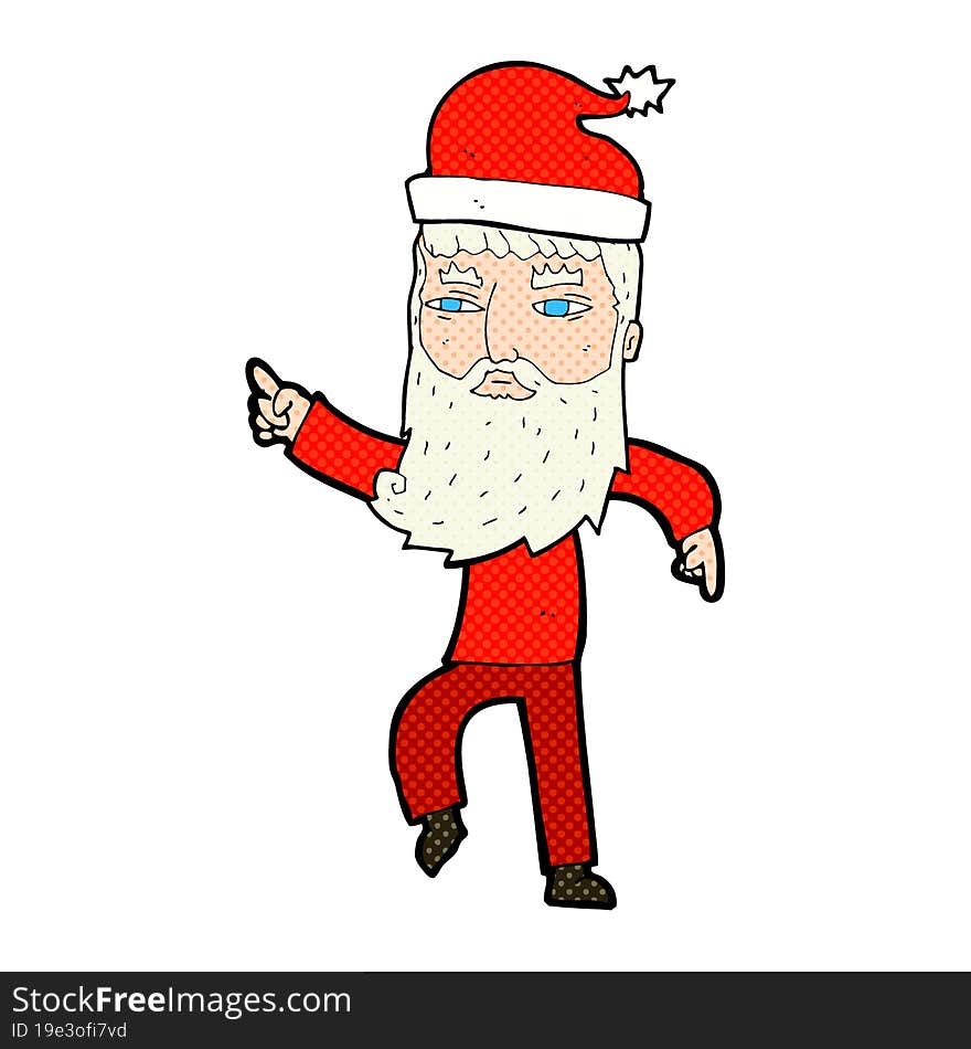 cartoon santa claus