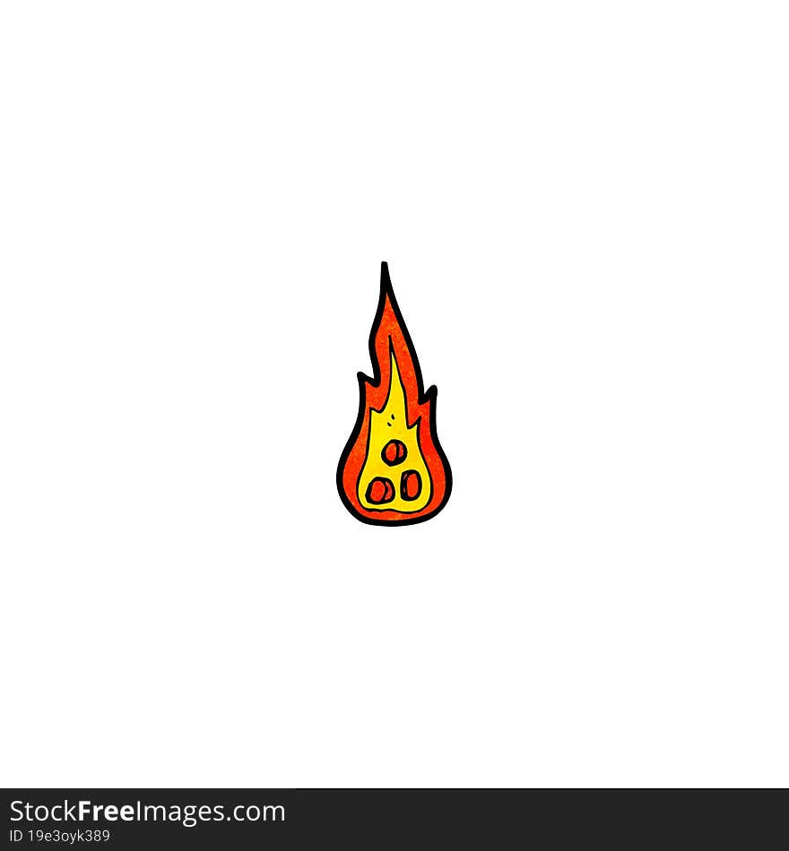 cartoon flames