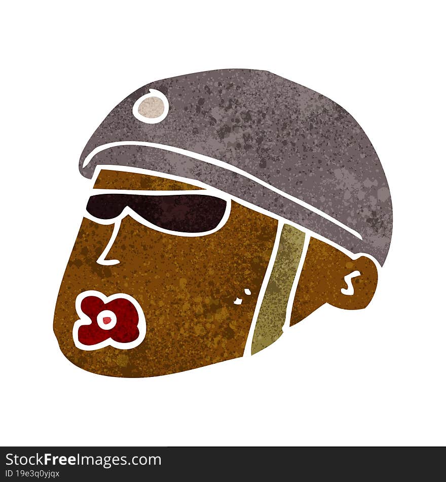 cartoon policeman head