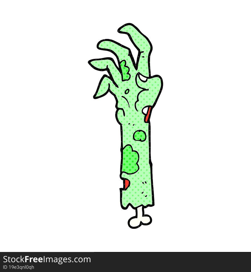 cartoon zombie arm