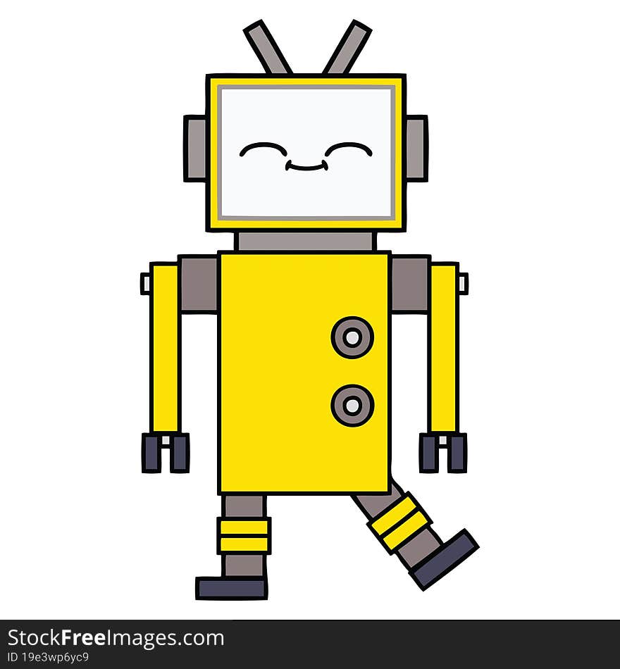 Cute Cartoon Robot