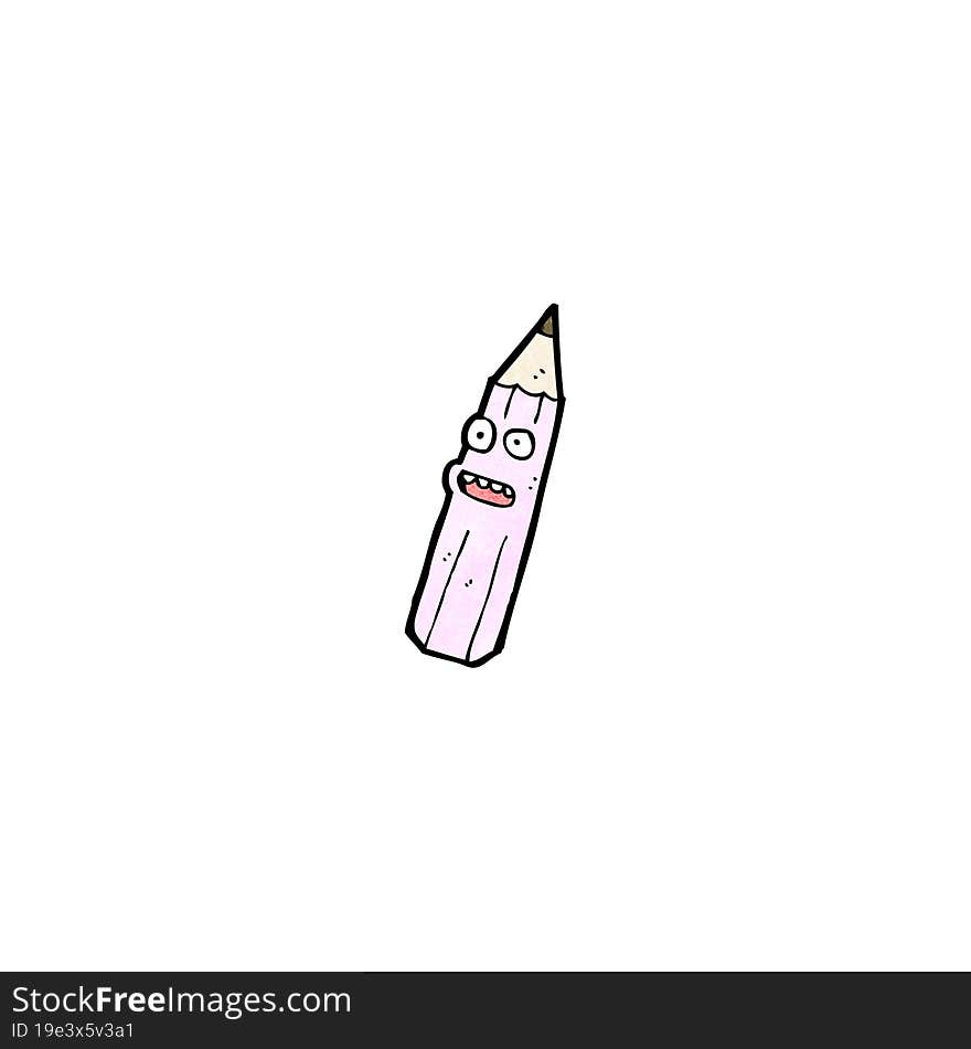 Cartoon Pink Pencil