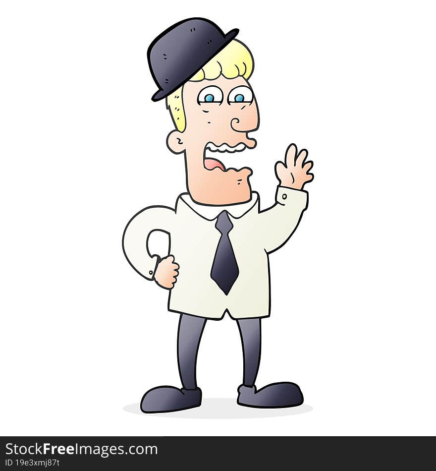 cartoon businessman