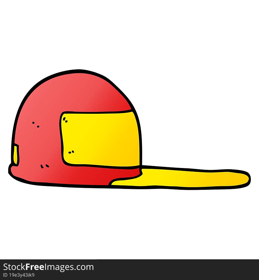 cartoon doodle baseball cap