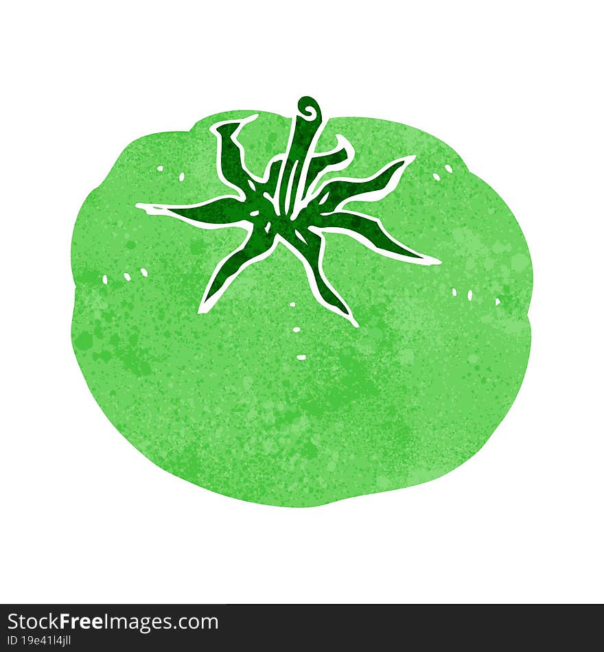 Cartoon Green Tomato