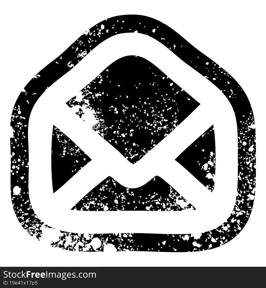 envelope letter distressed icon symbol